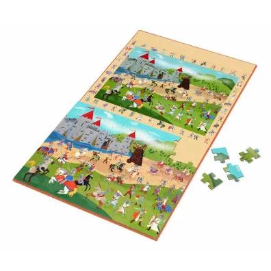 Puzzle magnetyczne i gra 2w1 Rycerze Scratch