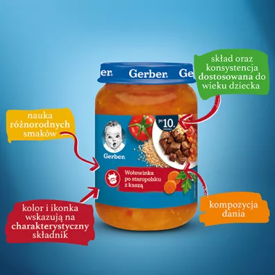 Gerber Warzywa z woowink i kasz po 10 miesicu 190 g