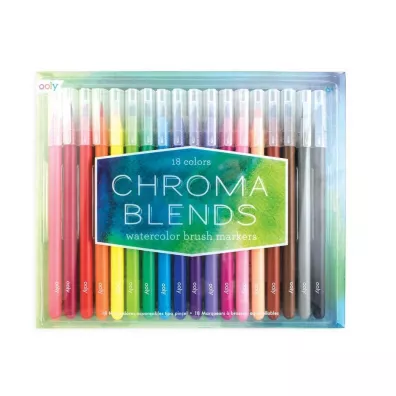 Ooly Flamastry Chroma blends p�dzelkowe akwarelowe 18 szt.