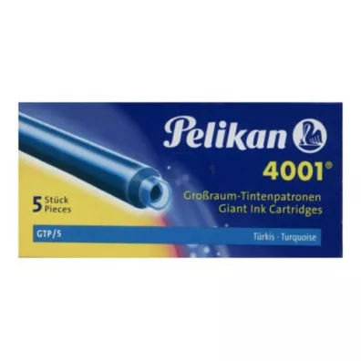 Pelikan Naboje d�ugie turkusowe 5 szt.