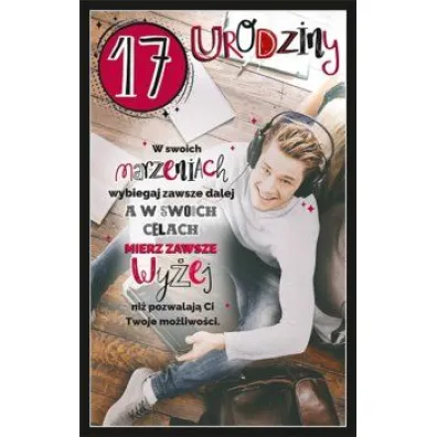 AbCard Kartka okoliczno�ciowa Urodziny 17 U95