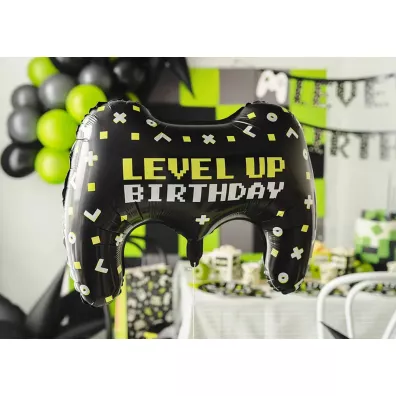 PartyDeco Balon foliowy Gamepad 72x52cm