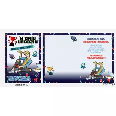 Stamp Karnet Bueno B6 + koperta wz�r nr 10 Urodziny