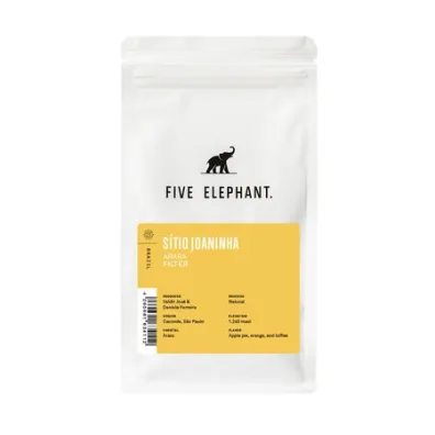 Five Elephant Kawa ziarnista Brazylia S�tio Joaninha Arara Natural Filter 250 g
