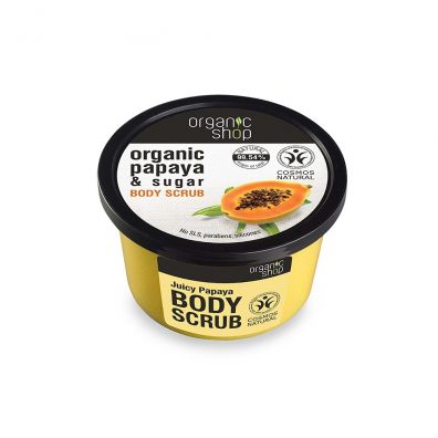 Organic Shop Organic Papaya & Sugar Body Scrub peeling do ciała o zapachu soczystej papai 250 ml