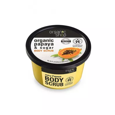 Organic Shop Organic Papaya & Sugar Body Scrub peeling do ciaa o zapachu soczystej papai 250 ml