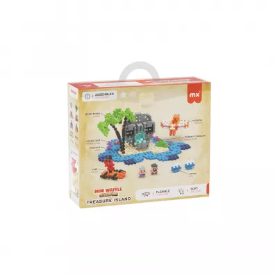 Mini Waffle City Klocki konstrukcyjne Mini Waffle 148 element�w Adventure Wyspa Skarb�w MARIOINEX 903148