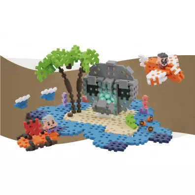 Mini Waffle City Klocki konstrukcyjne Mini Waffle 148 element�w Adventure Wyspa Skarb�w MARIOINEX 903148