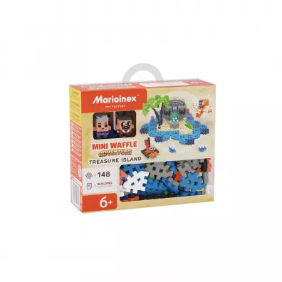 Mini Waffle City Klocki konstrukcyjne Mini Waffle 148 element�w Adventure Wyspa Skarb�w MARIOINEX 903148