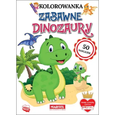 Kolorowanka Zabawne dinozaury