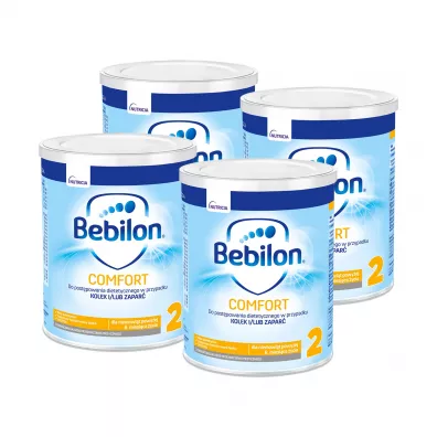 Bebilon Comfort 2 ProExpert Dietetyczny �rodek spo�ywczy na kolki i zaparcia powy�ej 6. miesi�ca �ycia Zestaw 4 x 400 g