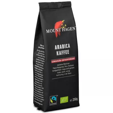 Mount Hagen Kawa mielona bezkofeinowa Arabica 100% fair trade 250 g Bio