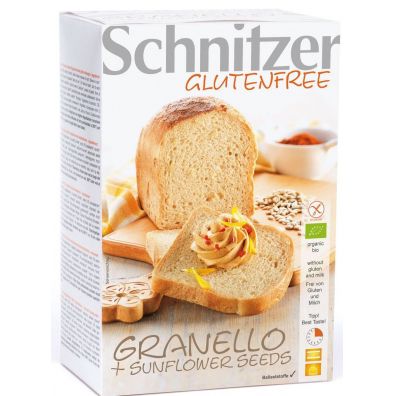 Schnitzer Chleb kukurydziany z ziarnami słonecznika bezglutenowy 500 g Bio
