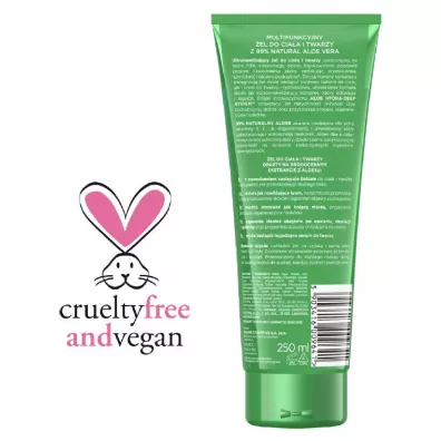 Eveline Cosmetics 99% Natural Aloe Vera Gel multifunkcyjny �el do cia�a i twarzy 250 ml