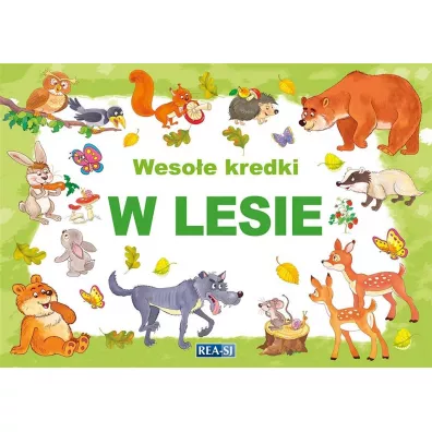 W lesie. Weso�e kredki