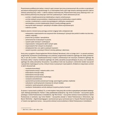 To, co mnie wspiera. Karty pracy dla uczni�w ze specjalnymi potrzebami edukacyjnymi. Edukacja polonistyczna. Poziom 1. Litery podstawowe