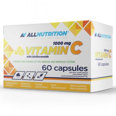 Allnutrition Witamina C 1000 + bioflawonoidy Suplement diety 60 kaps.
