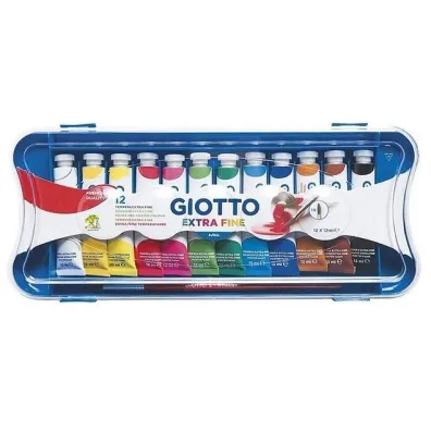 Farby plakatowe w tubkach 12 kolor�w GIOTTO