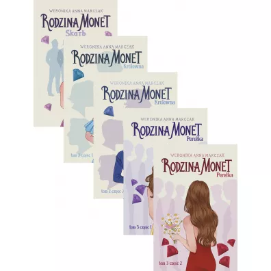 Pakiet Rodzina Monet. Tomy 1-3: Skarb, Kr�lewna. Cz�� 1, Kr�lewna. Cz�� 2, Pere�ka. Cz�� 1, Pere�ka. Cz�� 2 - Weronika Marczak