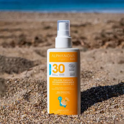 Alphanova Sun Kids, Spray przeciwsoneczny, filtr SPF 30 125 g