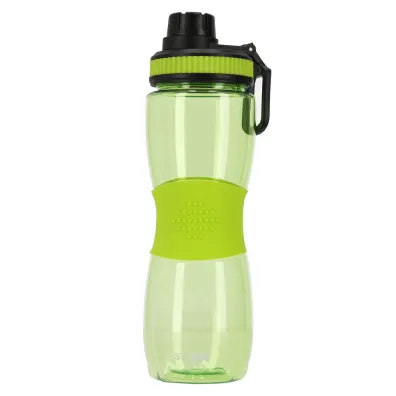 Bidon na wod� Strigo z gumowym uchwytem zielony