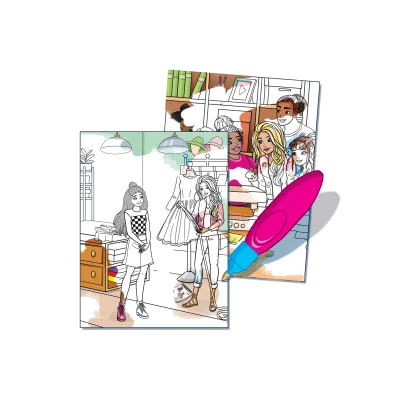W �wiecie mody. Barbie. Wodne kolorowanie