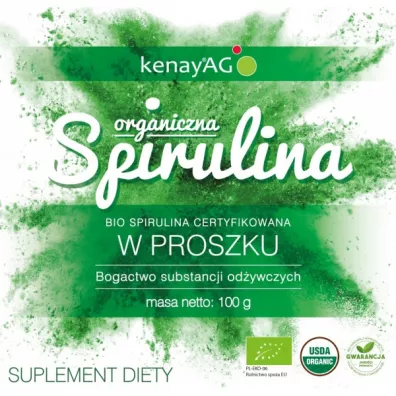 Kenay Organiczna Spirulina Suplement diety 100 g
