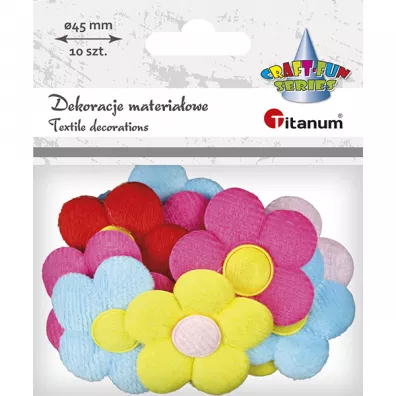 Hasta Aplikacje materiaowe kwiaty 4.5 x 4.5 cm