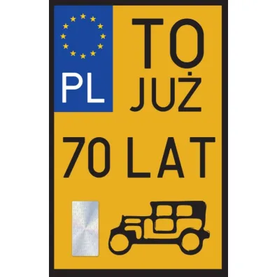 Yeku Karnet Urodziny 70 Zabytek
