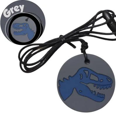 Jellystone Designs Gryzak terapeutyczny, dinozaur, fioletowy