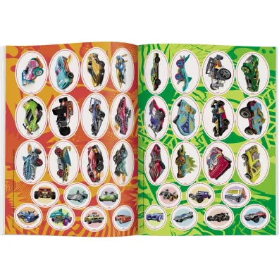 MATTEL HOT WHEELS. NAKLEJAM I KOLORUJ�