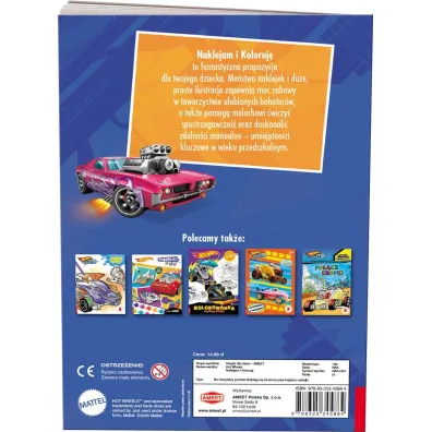MATTEL HOT WHEELS. NAKLEJAM I KOLORUJ�