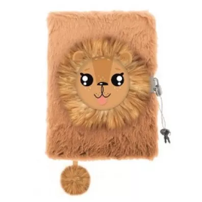 Pami�tnik A5 w�ochacz z k��dk� 3D My Little Friend Lion 96 kartek