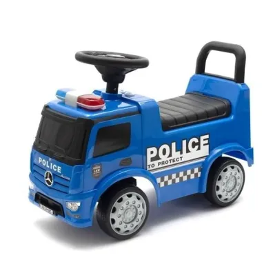 Je�dzik Mercedes Police niebieski d�wi�k Baby Mix