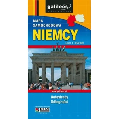 Niemcy mapa samochodowa 1:650000/Galileos/