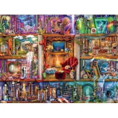 Puzzle 1500 el. Bogata bilblioteka Ravensburger