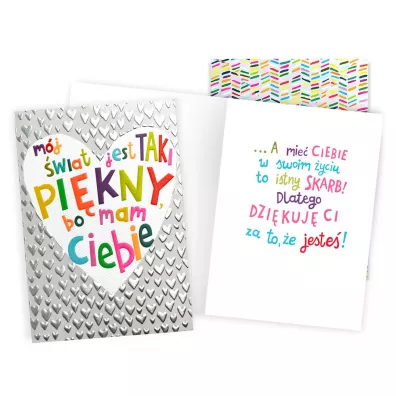 Kukartka Karnet Podzi�kowania (mam Ciebie)