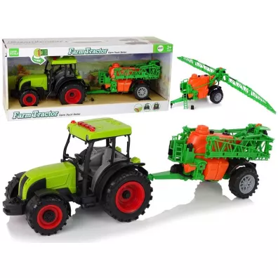 Traktor na baterie zielony LeanToys