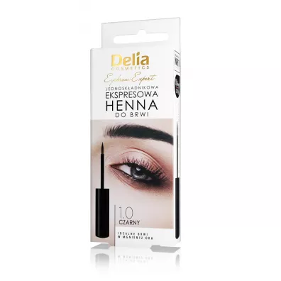 Delia Jednosk�adnikowa ekspresowa henna do brwi 1.0 Czarny 6 ml