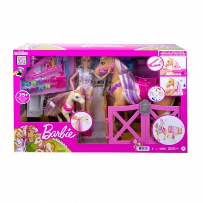 Barbie Koniki Stylizacja i opieka Zestaw GXV77 Mattel