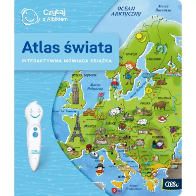 Czytaj z Albikiem. Atlas wiata. Interaktywna mwica ksika