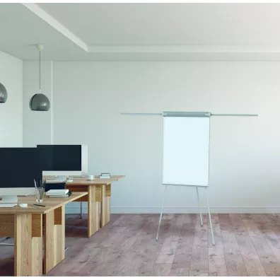 Flipchart na trjnogu, suchocieralny magnetyczny aqua, 68x105xh180 cm