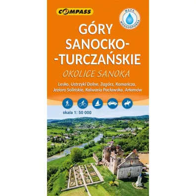 G�ry Sanocko-Turcza�skie. Okolice Sanoka mapa laminowana skala 1 : 50 000