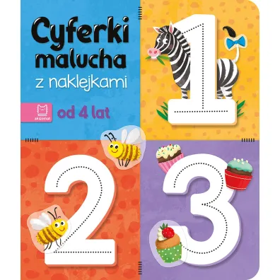 CYFERKI MALUCHA Z NAKLEJKAMI. OD 4 LAT