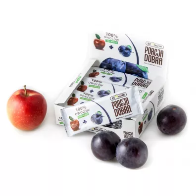 Porcja Dobra Przekska jabkowo-liwkowa zgrzewka 24 x 16 g