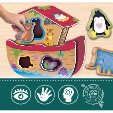 Lisciani Montessori Baby Wood Animal Fun 304-96893