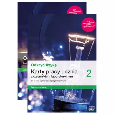 Pakiet Odkry fizyk 2. Podrcznik i Karty pracy ucznia z dziennikiem laboratoryjnym dla liceum oglnoksztaccego i technikum. Zakres podstawowy. Szkoa ponadpodstawowa - Marcin Braun, Weronika liwa, Bartomiej Piotrowski, Izabela  Kondratowicz