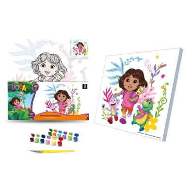 Malowanie po numera 30x30cm Dora Podr�niczka
