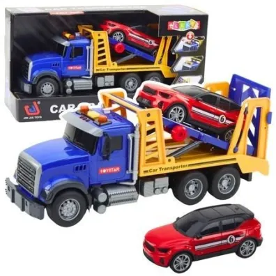 Ci�ar�wka laweta transporter �wiat�a d�wi�ki LeanToys