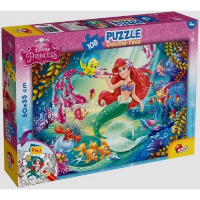 Puzzle dwustronne 108 el. Ksiniczki Lisciani